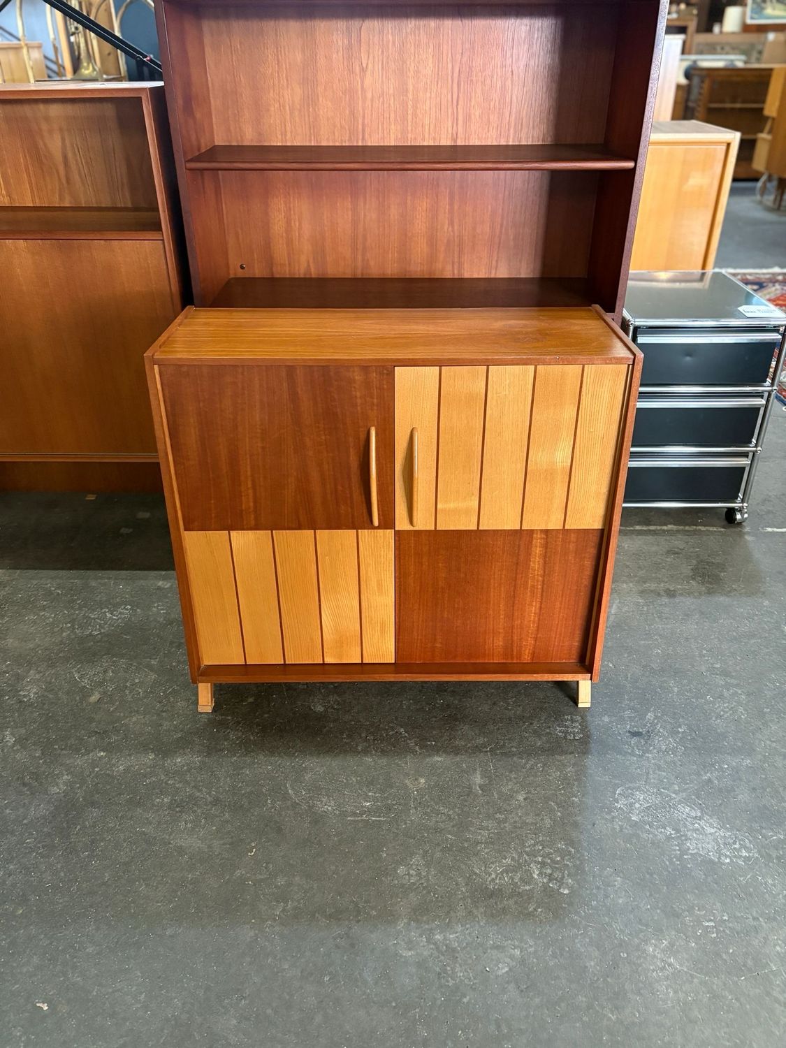 Kommode Schuhschrank Schuhregal Kästchen Mid Century Vintage