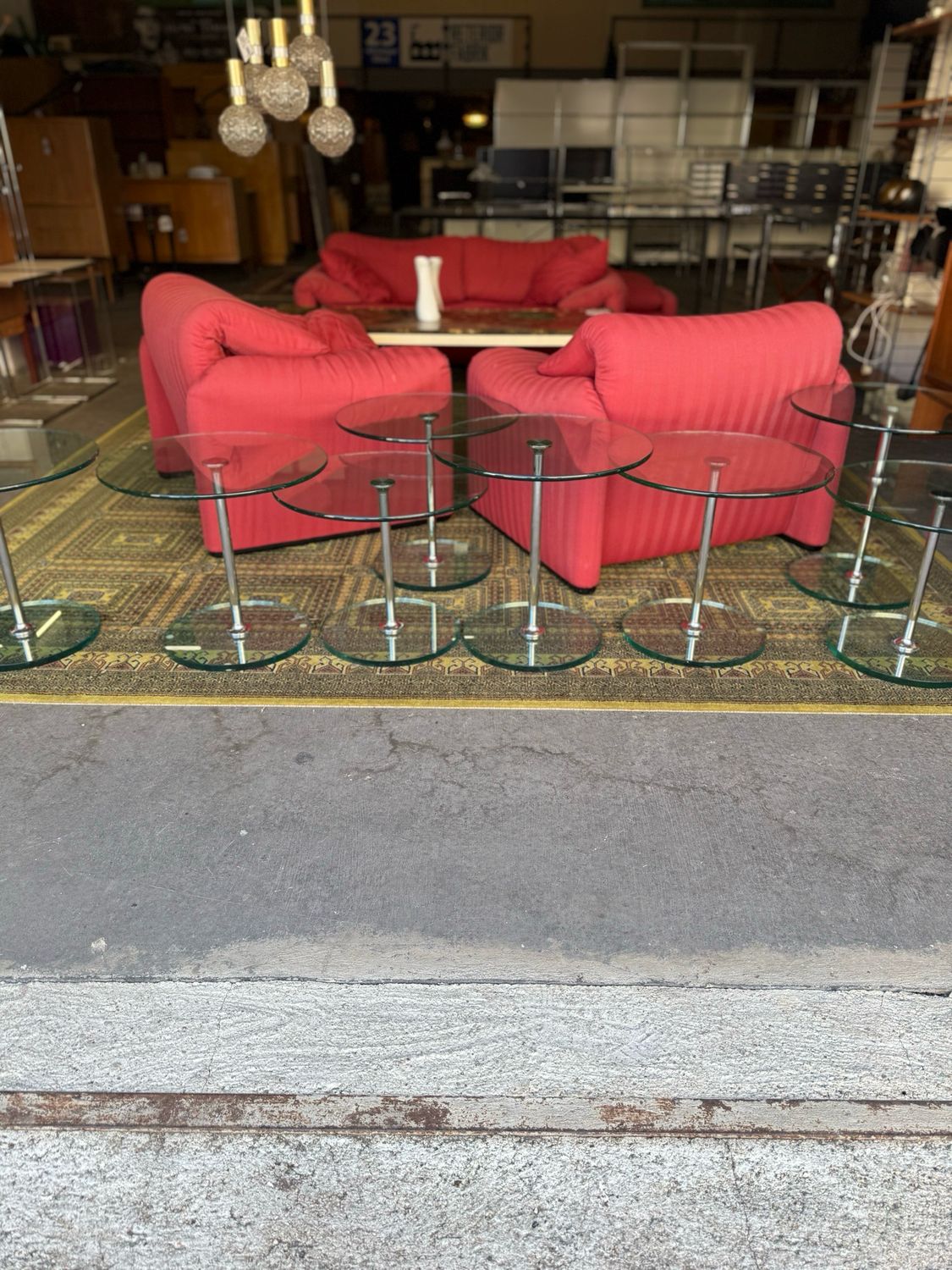 Tisch Beistelltisch Glastisch Ära Draenert 1von8