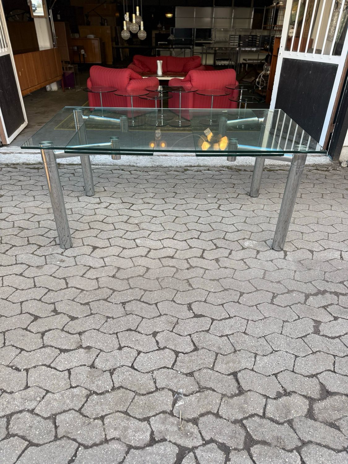 Draenert Casanova Tisch Esstisch Bürotisch Glastisch Ausziehtisch