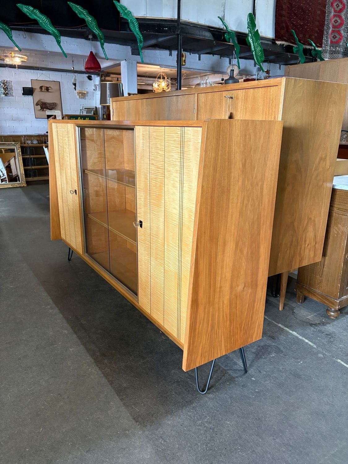 Highboard Kommode Schrank Mid Century Vintage Sideboard