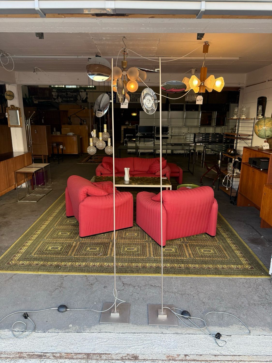 Stehleuchte Stehlampe Catellani &amp; Smith F3 Lederarm 1von3