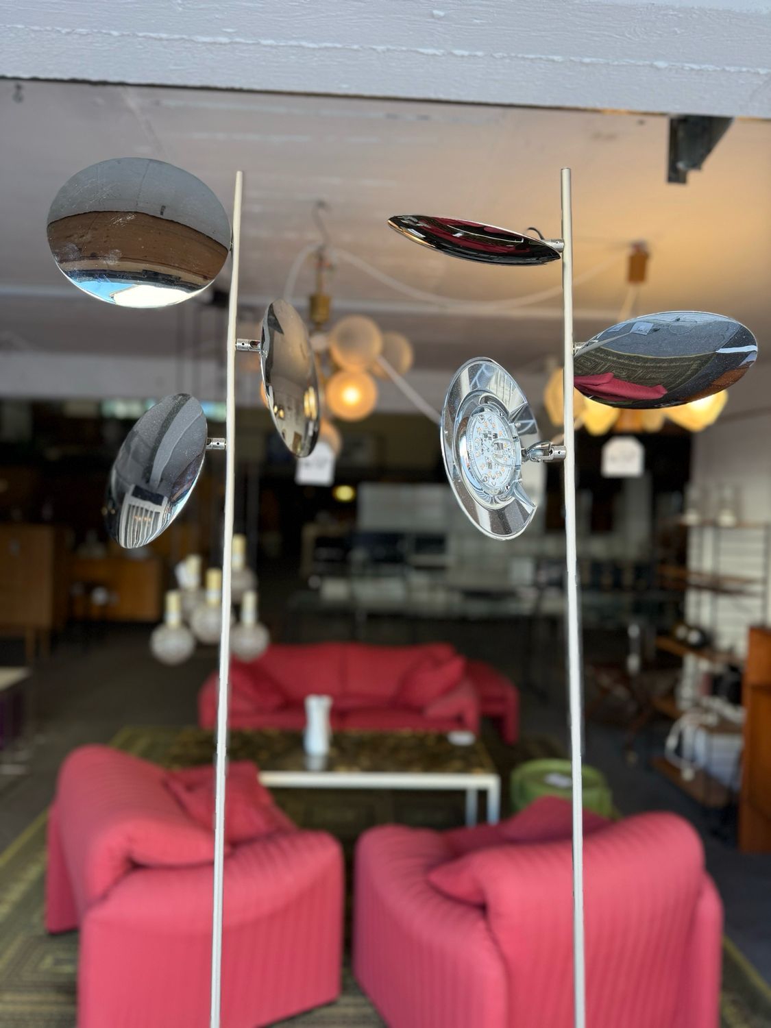Stehleuchte Stehlampe Catellani &amp; Smith F3 Lederarm 1von3