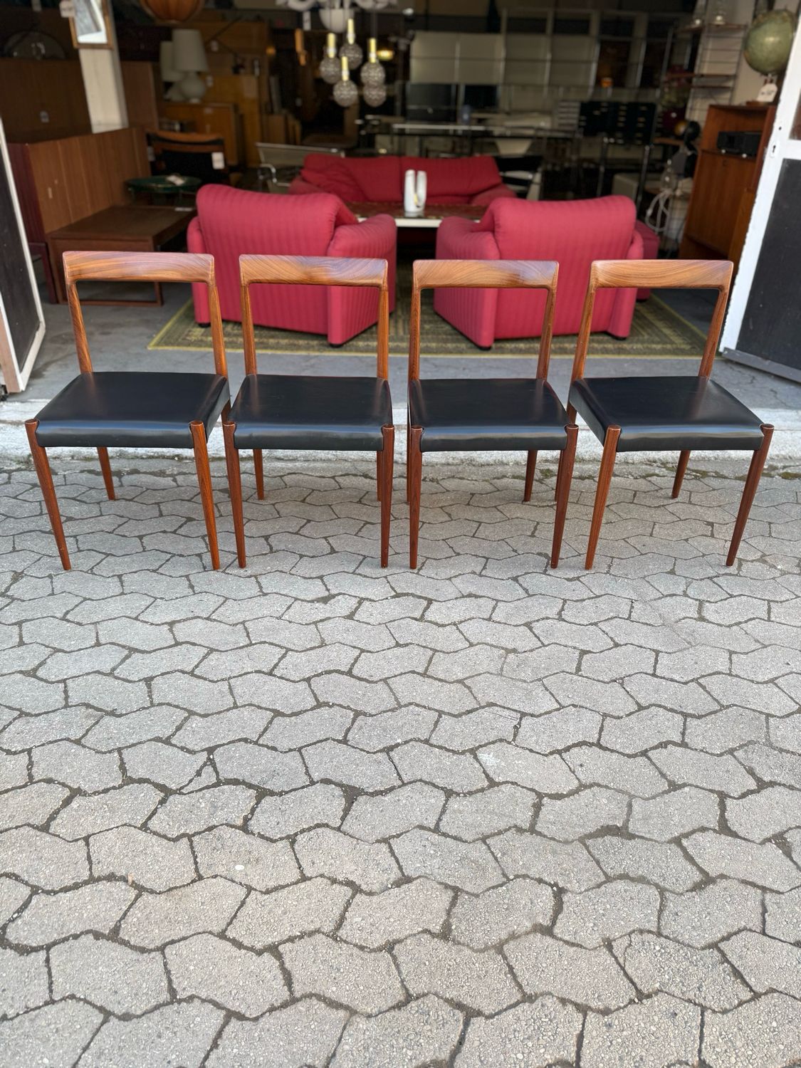 Stuhl Stühle Lübke 1von4 Mid Century Vintage