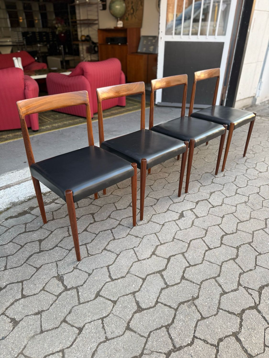 Stuhl Stühle Lübke 1von4 Mid Century Vintage