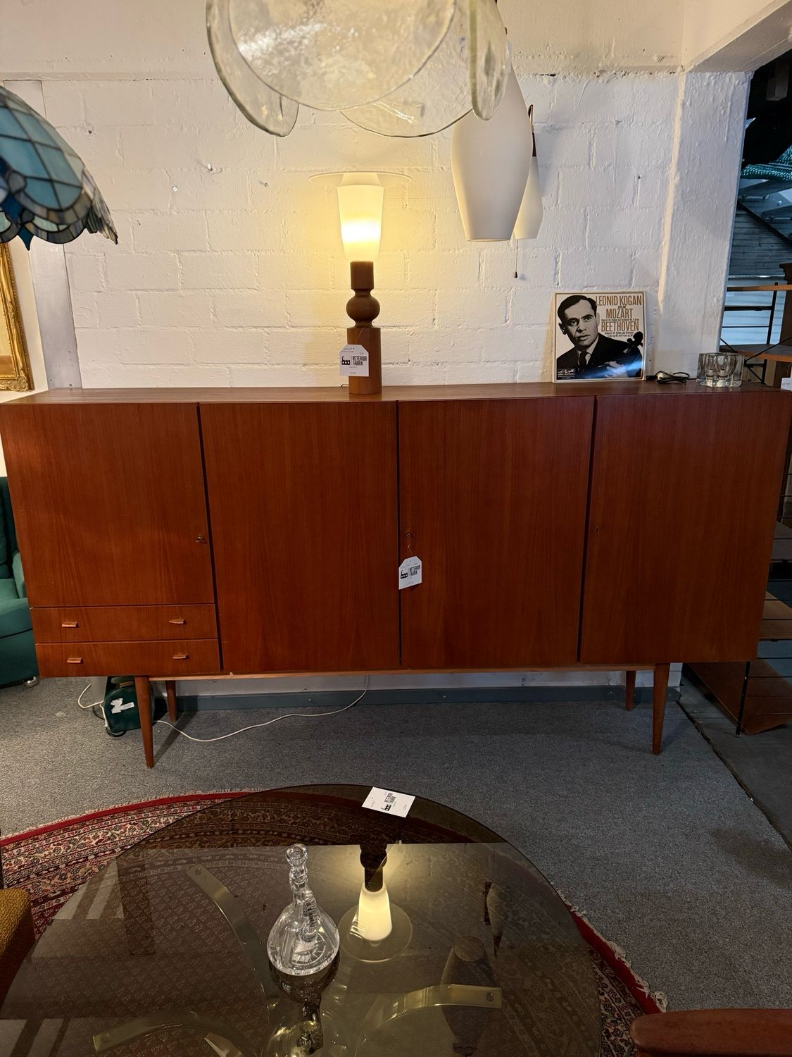 Highboard Kommode Danish Teak Mid Century Vintage