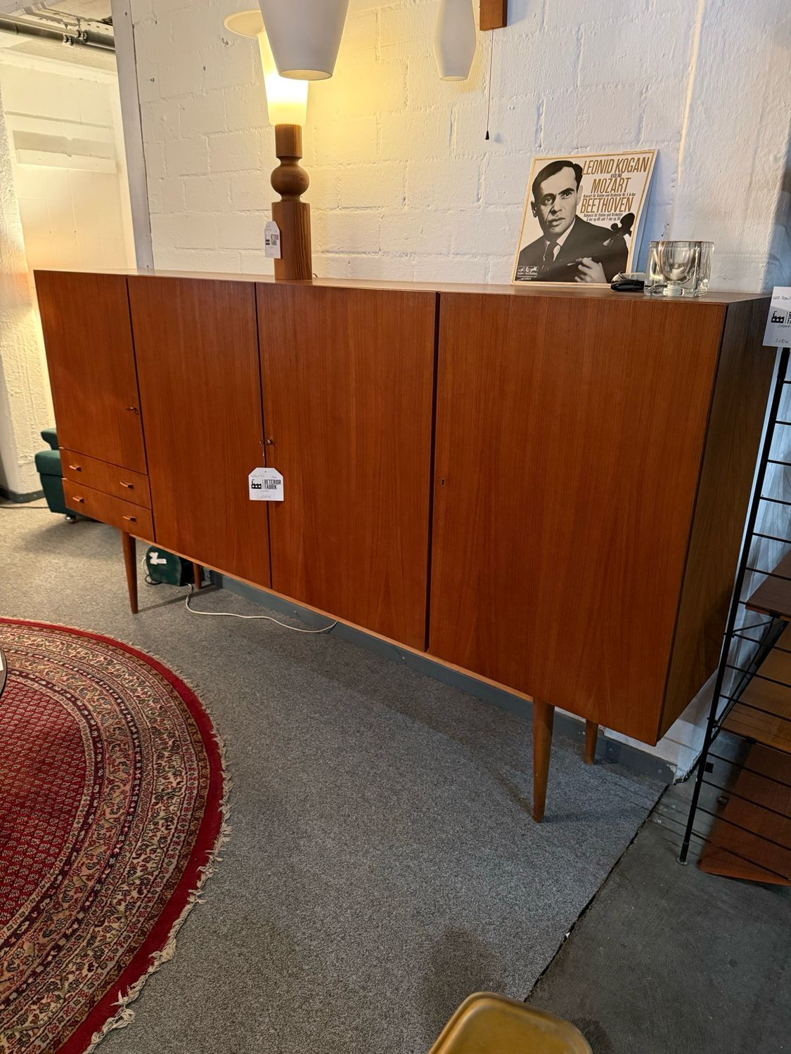 Highboard Kommode Danish Teak Mid Century Vintage
