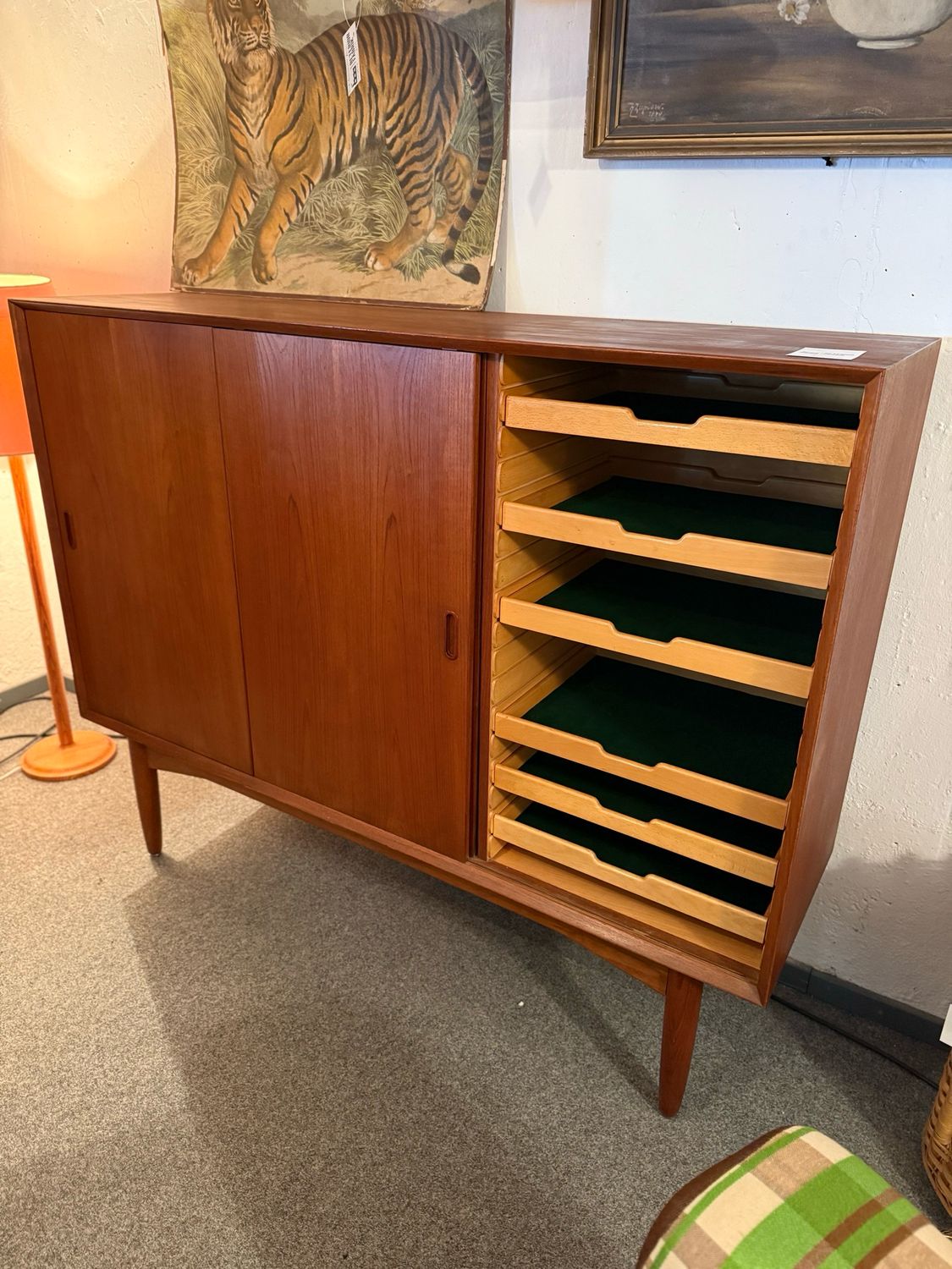 Highboard Sideboard Kommode Schrank Danish Teak Mid Century Vintage