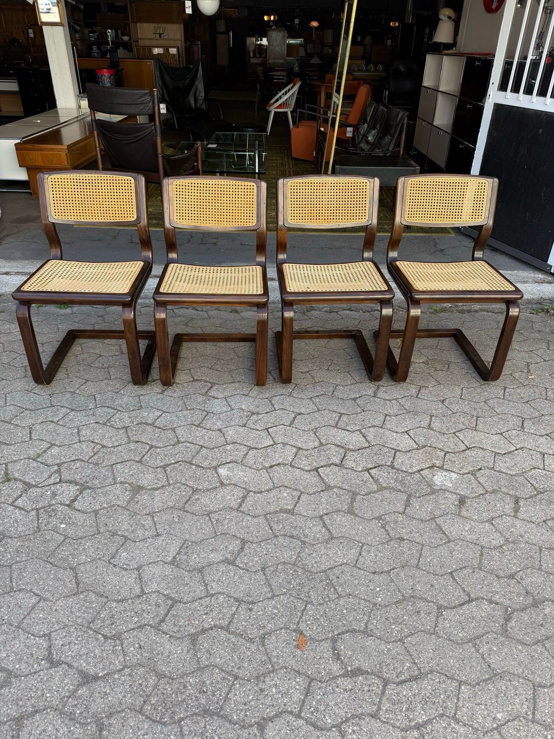 Freischwinger Stuhl Stühle 1von4 Lübke Vintage