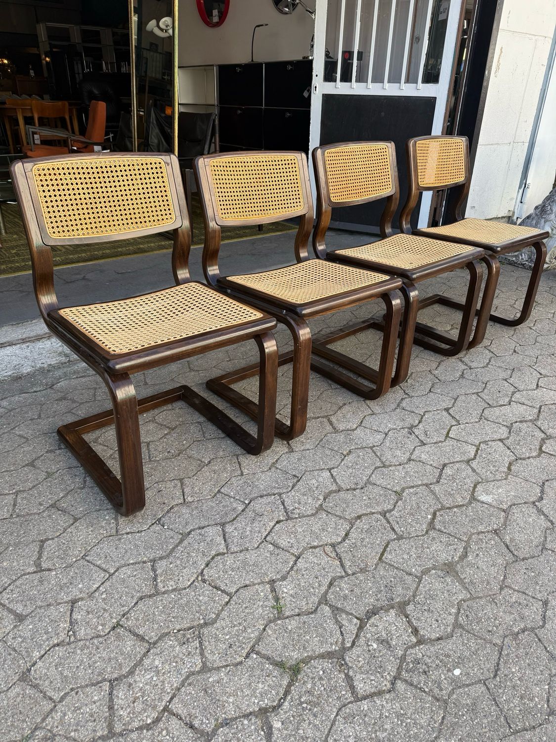 Freischwinger Stuhl Stühle 1von4 Lübke Vintage