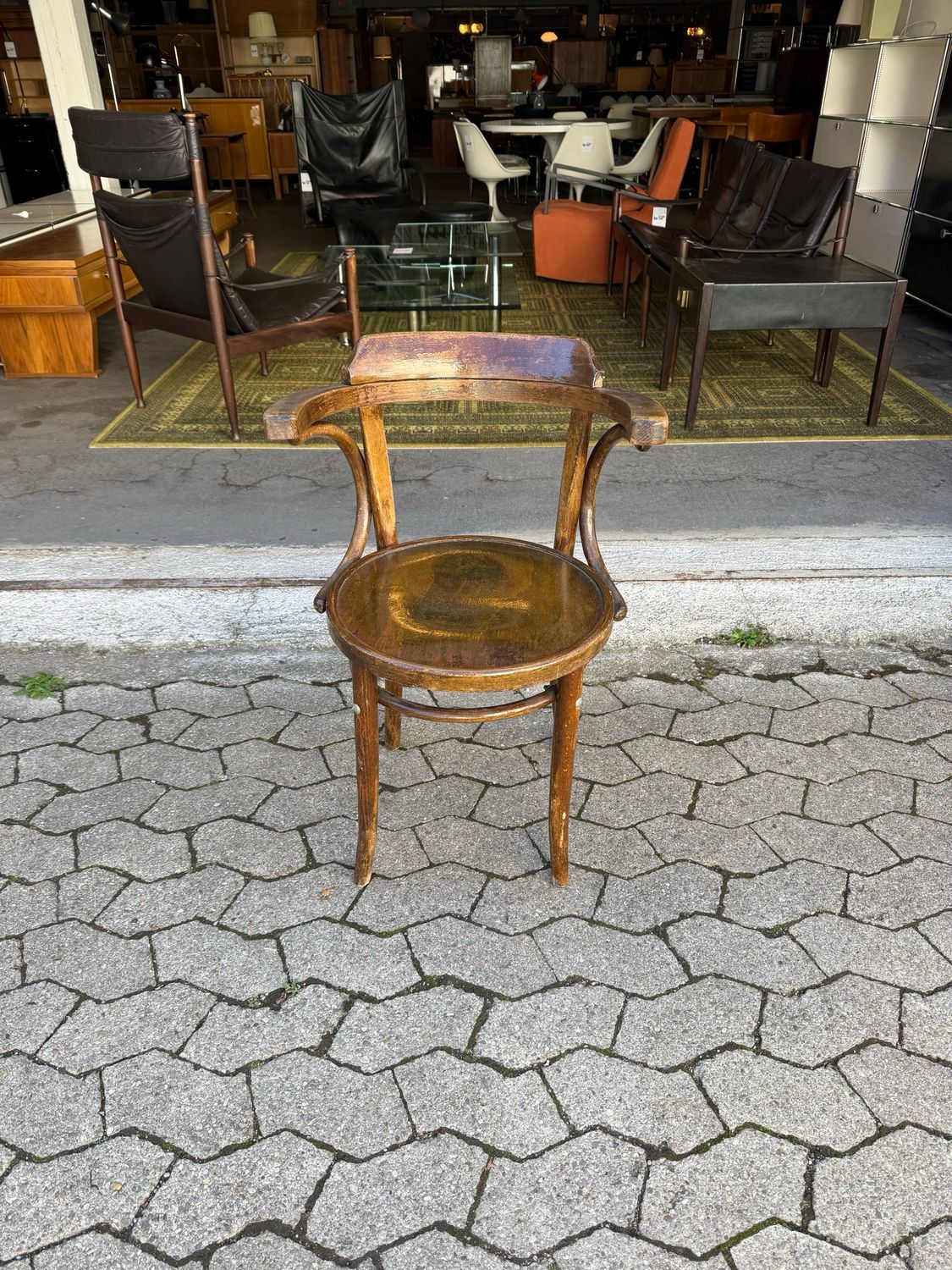 Stuhl Armlehnstuhl Stil Thonet Vintage Kaffeehausstuhl