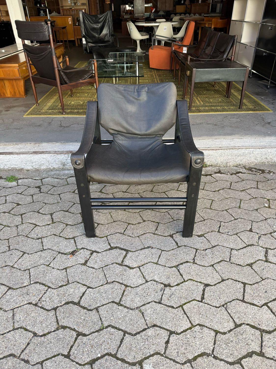 Safari Chair Sessel Ära Maurice Burke Attr Arkana Vintage