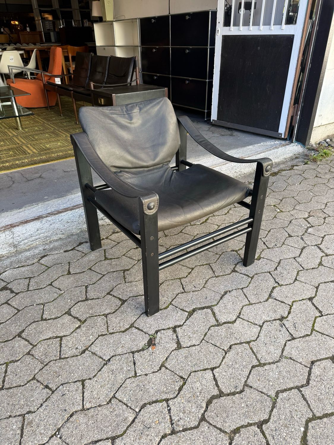 Safari Chair Sessel Ära Maurice Burke Attr Arkana Vintage