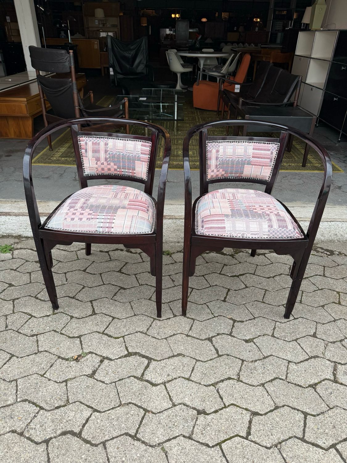 Stuhl Armlehnstuhl 1von2 Ära Thonet Otto Wagner Vintage