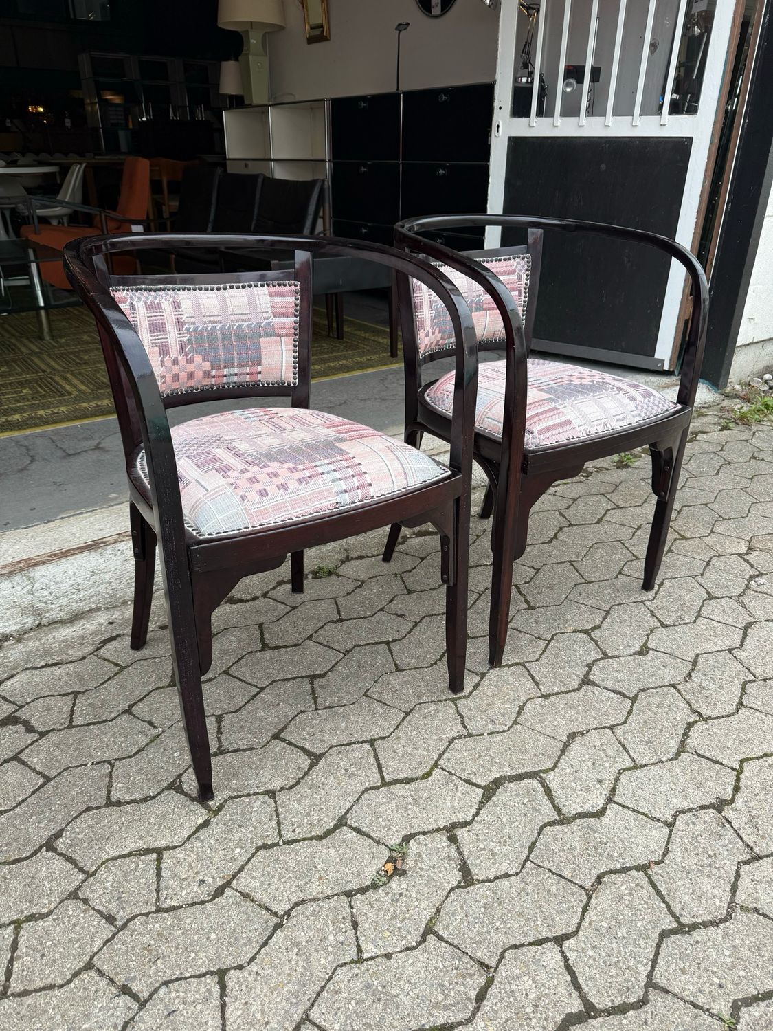 Stuhl Armlehnstuhl 1von2 Ära Thonet Otto Wagner Vintage