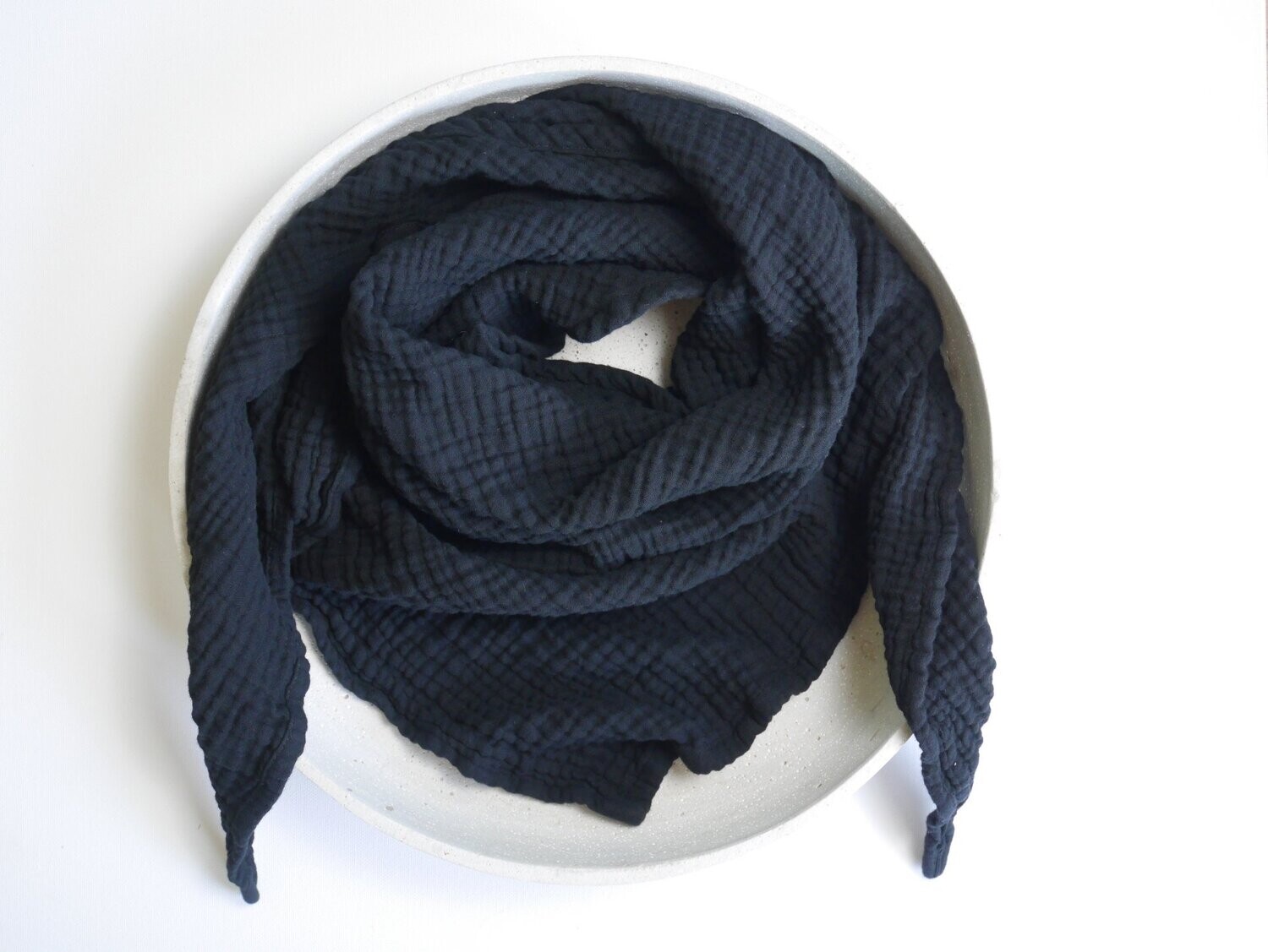 Musselintuch "all black"