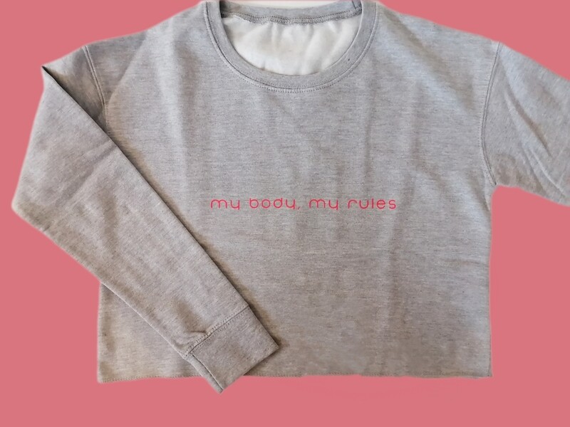 Cropped Sweater "my body"