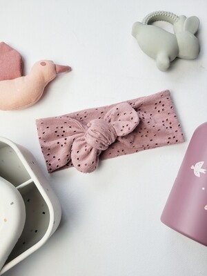 Knoten-Stirnband "Lochmuster"