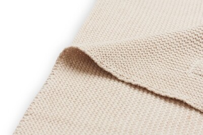 Baby-Strickdecke "basic" beige