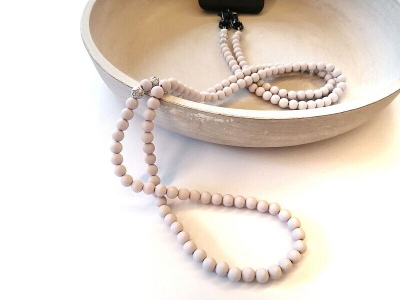 Handykette "marble grey"