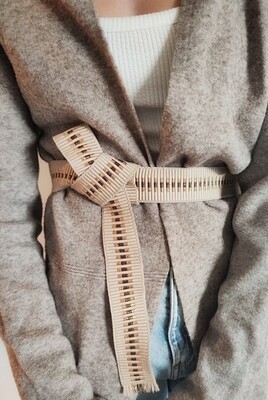 Bindegürtel mit Schnalle "golden rib"