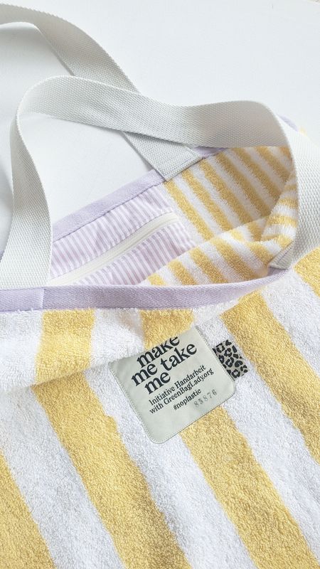 Frottee-Shopper "sunny stripe"
