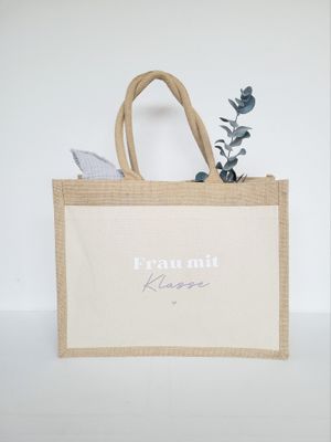 Jute-Canvas Shopper