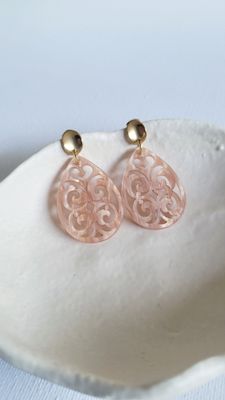 Ohrringe "drop"  peach