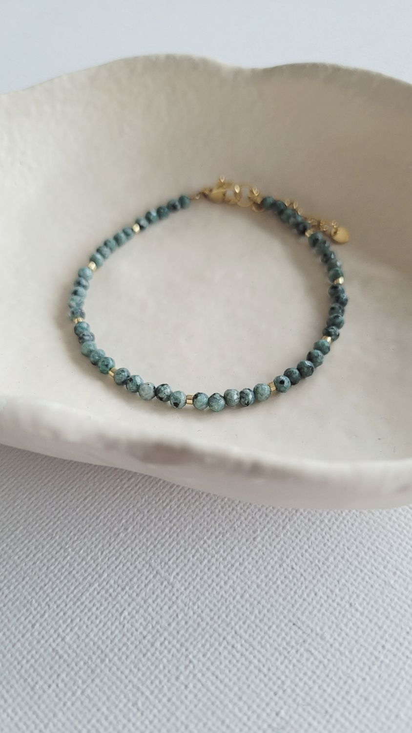 Naturstein-Armband "greeny"
