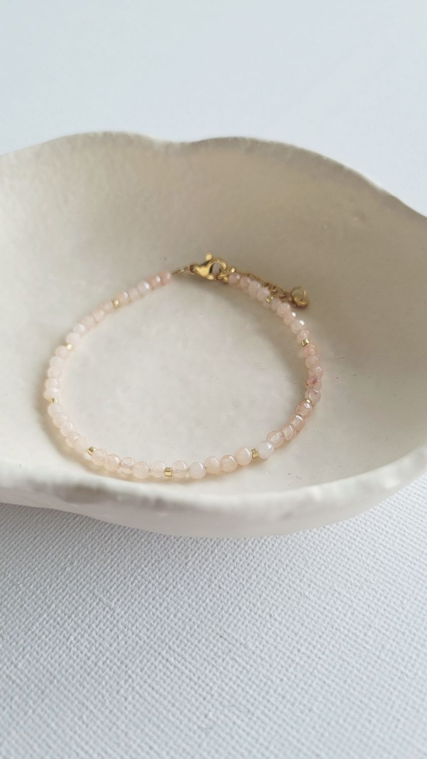 Naturstein-Armband "softpeach"