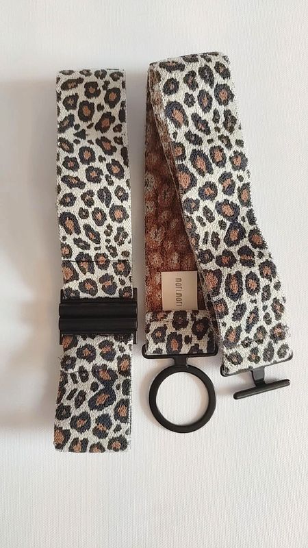 Stretchgürtel "leo beige"