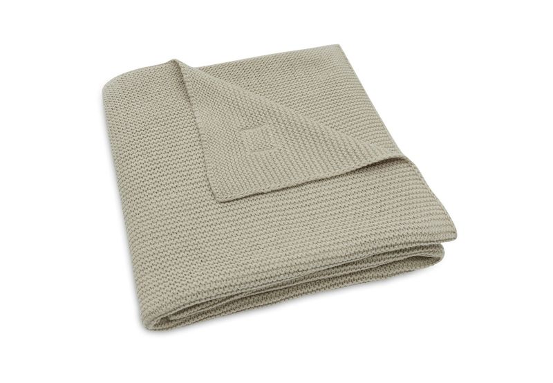 Baby-Strickdecke "basic" helles olivgrün