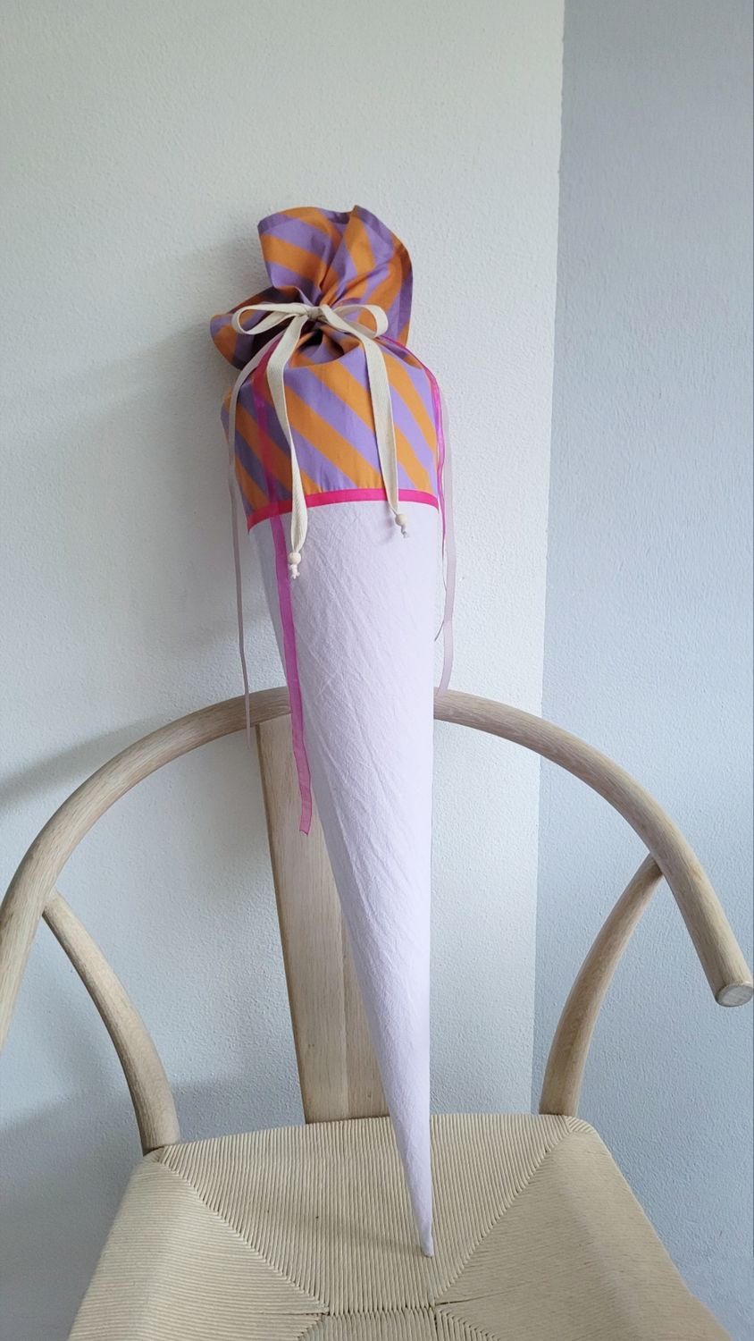 Schultüte "girly stripes"