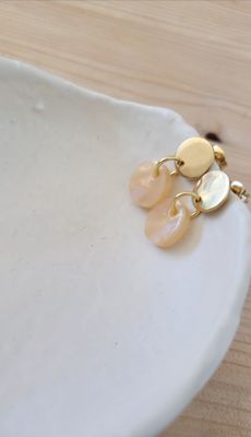 Ohrringe "petit" peach-iris