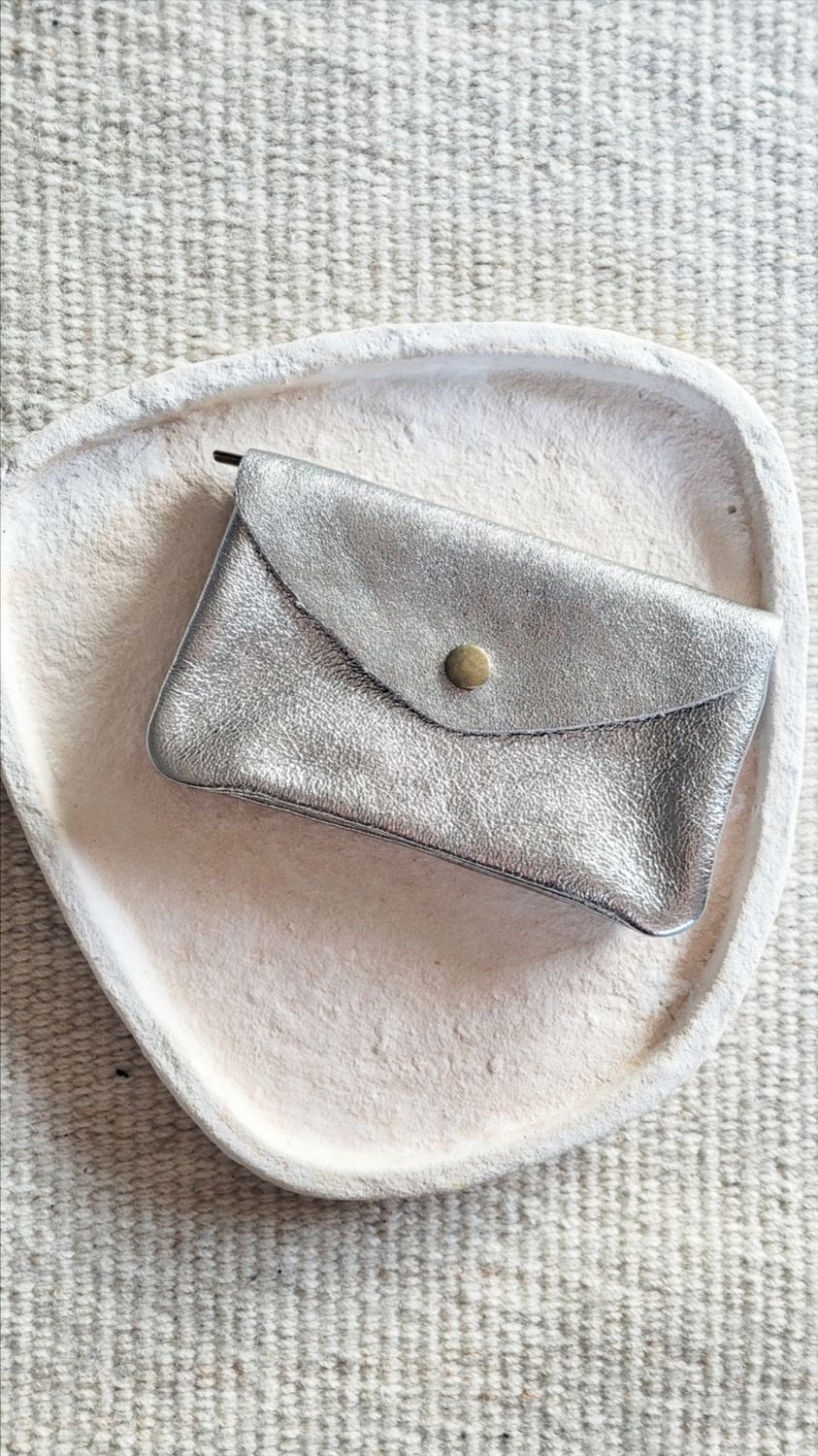 Geldbörse "carry" silber-metallic