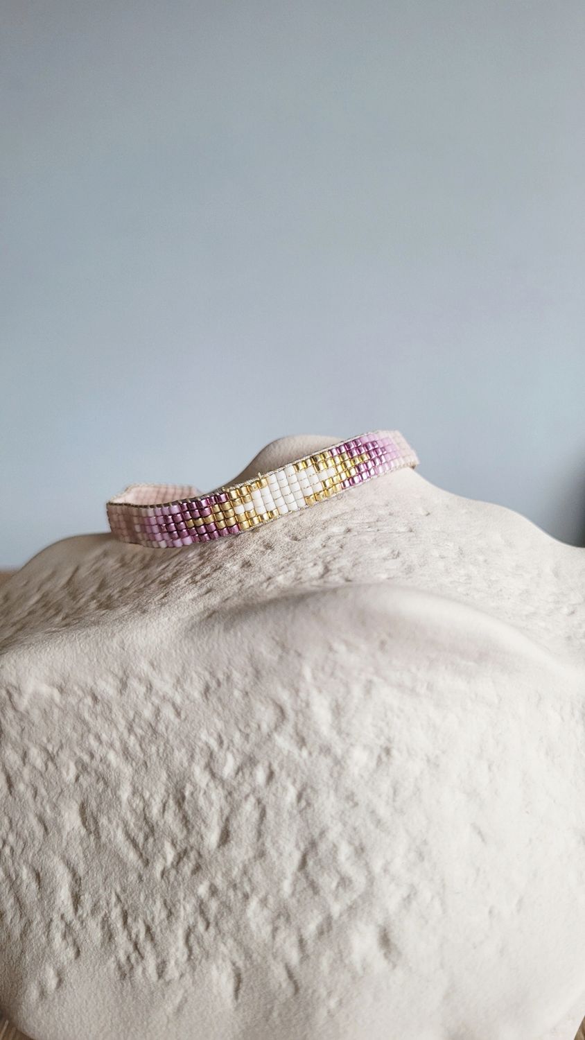 Web-Armband "fade" rose
