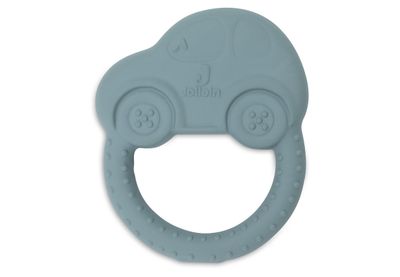 Beißring "wroom" blau