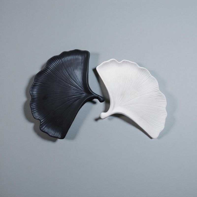 Deko Teller "ginko blatt"