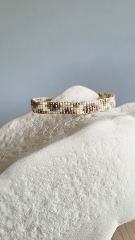 Web-Armband "leo" butter