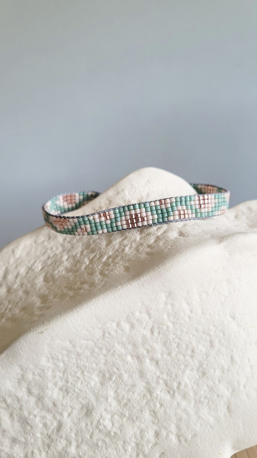 Web-Armband "leo" farn