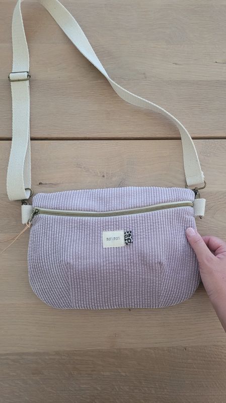 Hipbag "mari" oldrose cord