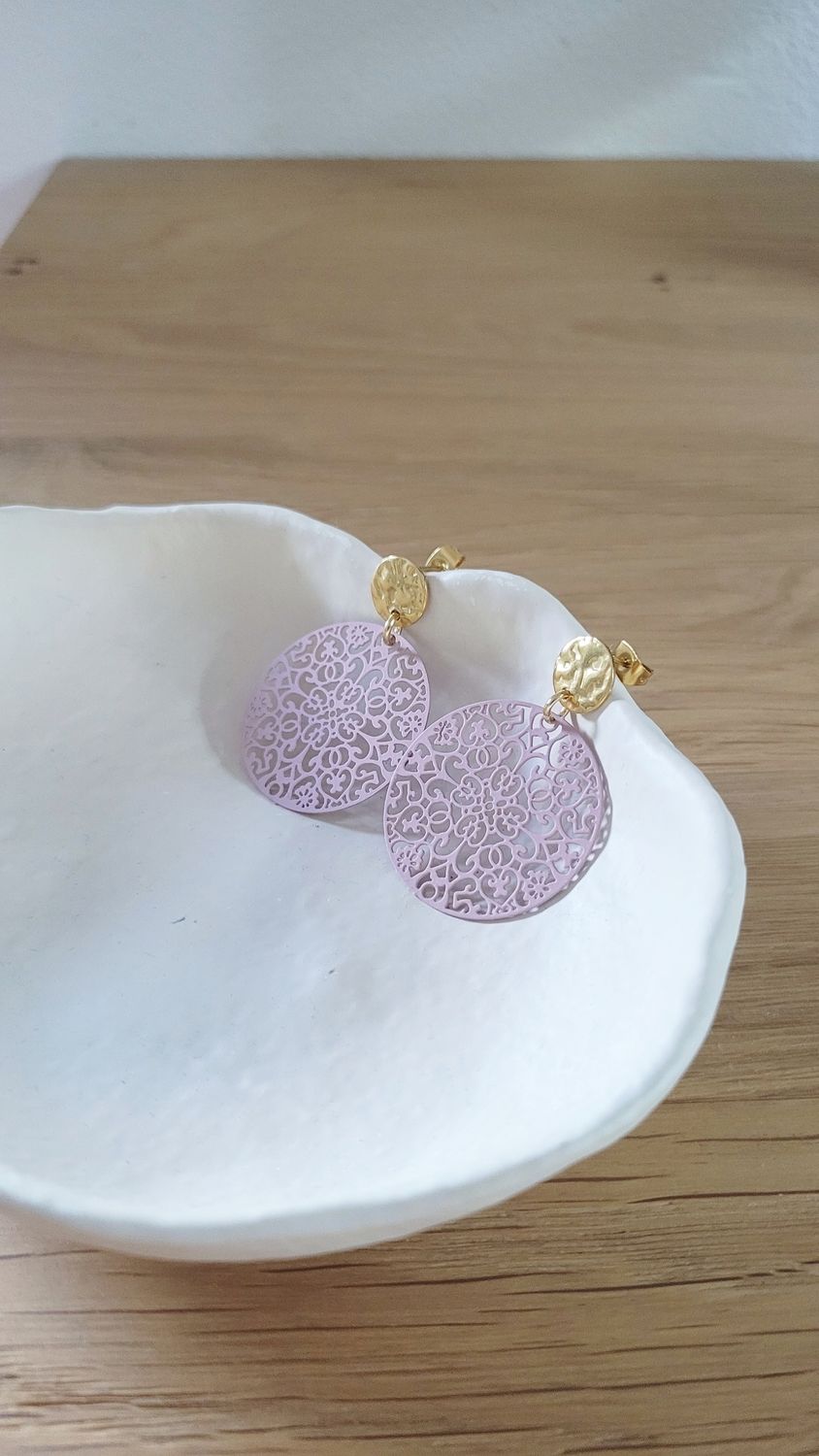 Ohrringe "luna" dusty rose