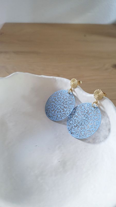 Ohrringe "luna" dusty skyblue