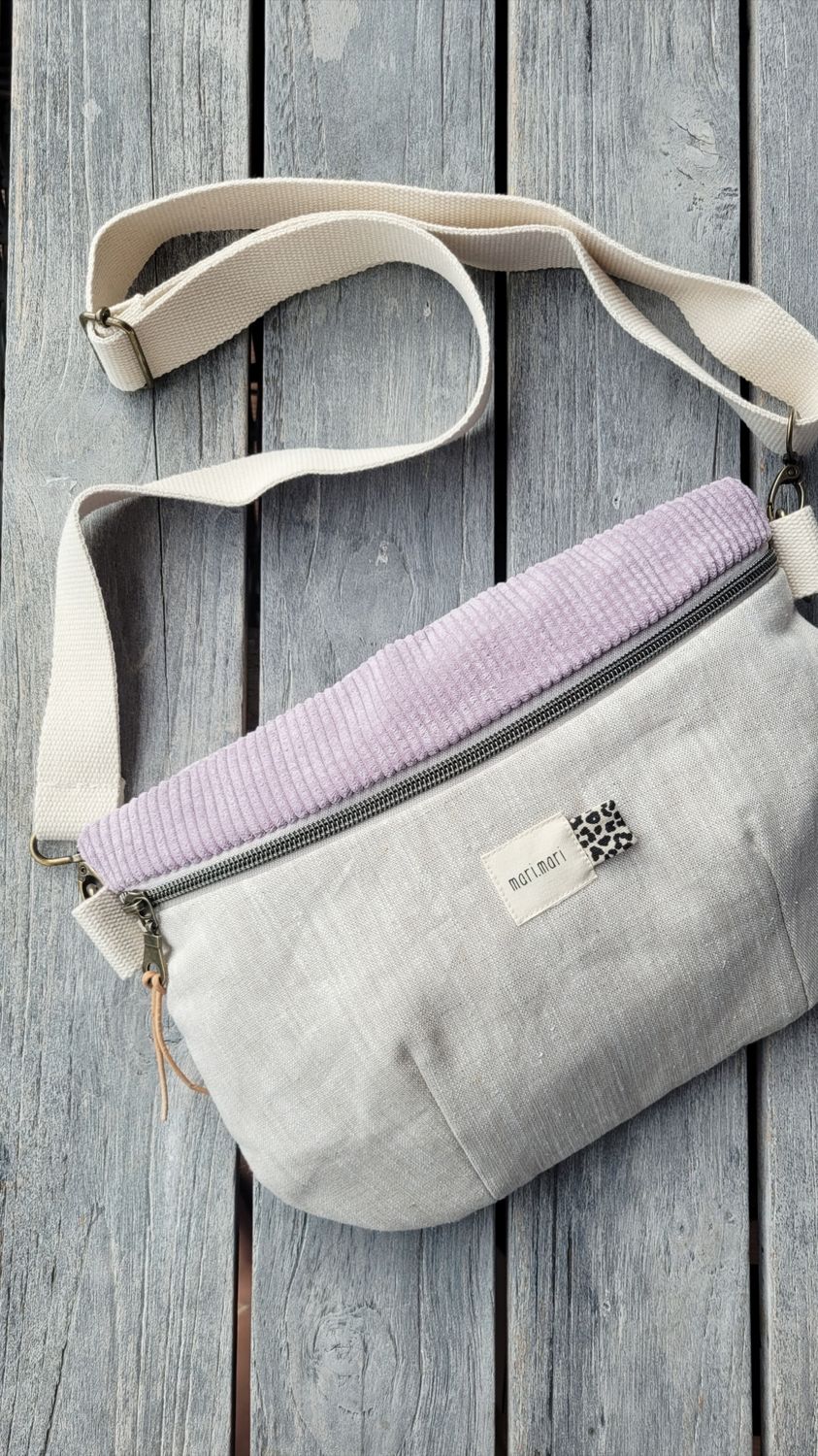 Hipbag "mari" beige-oldrose 