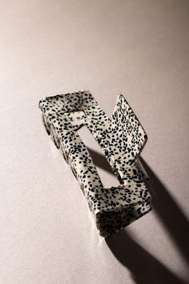 Haarklammer "big crush" black dots