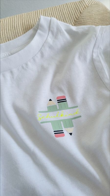 Schulkind-Shirt "pencil" salbei