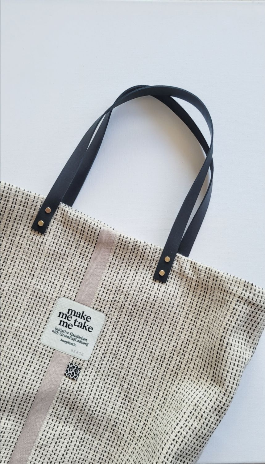 Shopper "beige-stripe"