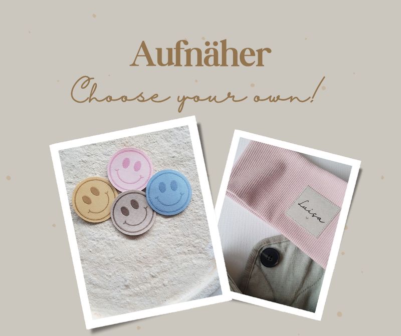 Aufnäher für Hauben und Stirnbänder