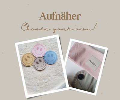 Aufnäher für Hauben und Stirnbänder