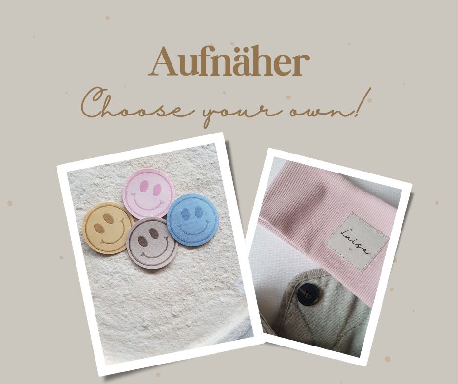 Aufnäher für Hauben und Stirnbänder