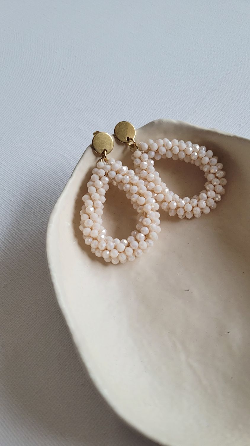 Ohrringe "glam" nude